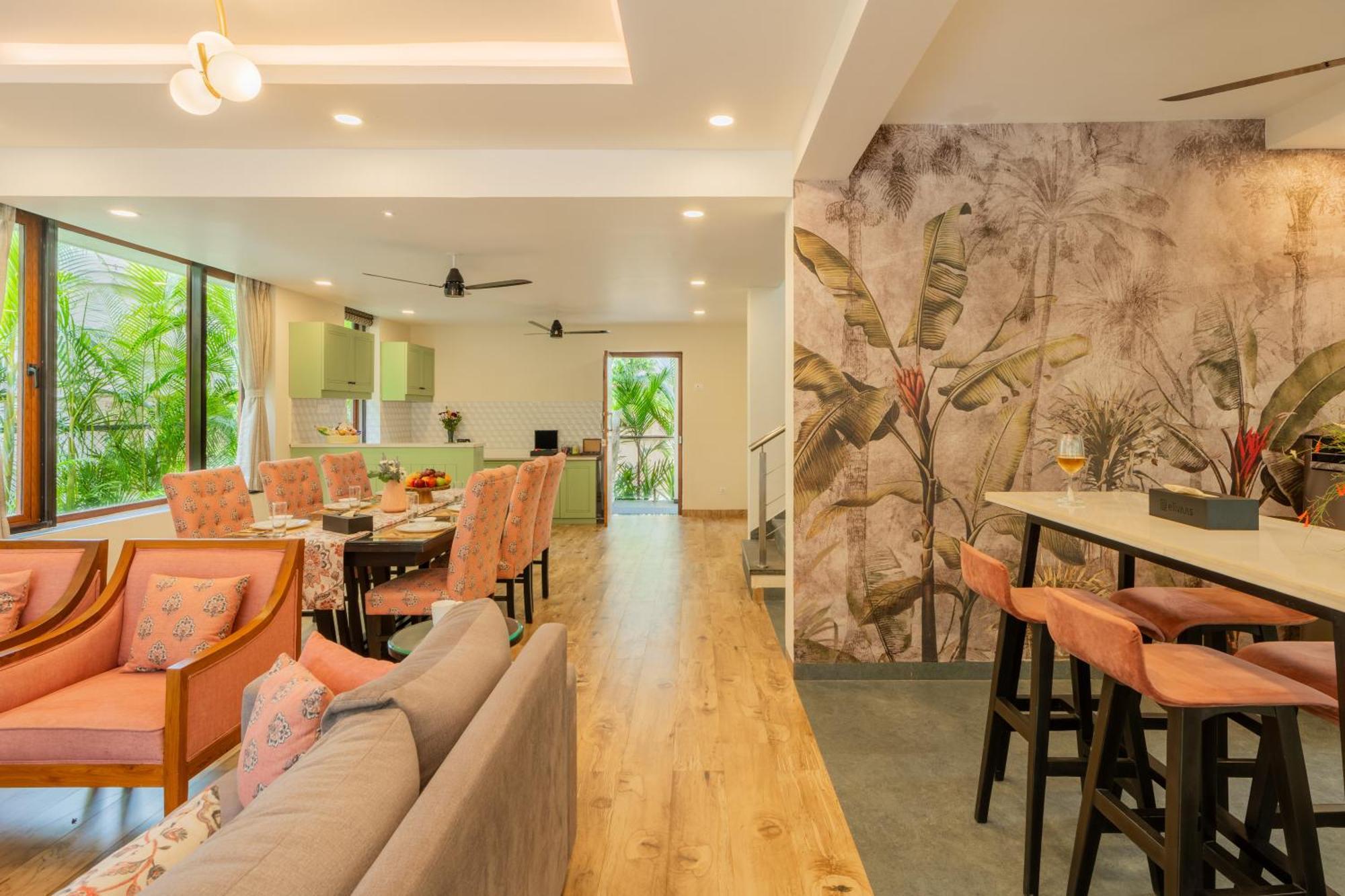 Elivaas 3 Bhk Pvt Pool & Bar - Villa Valerie Oxel 외부 사진