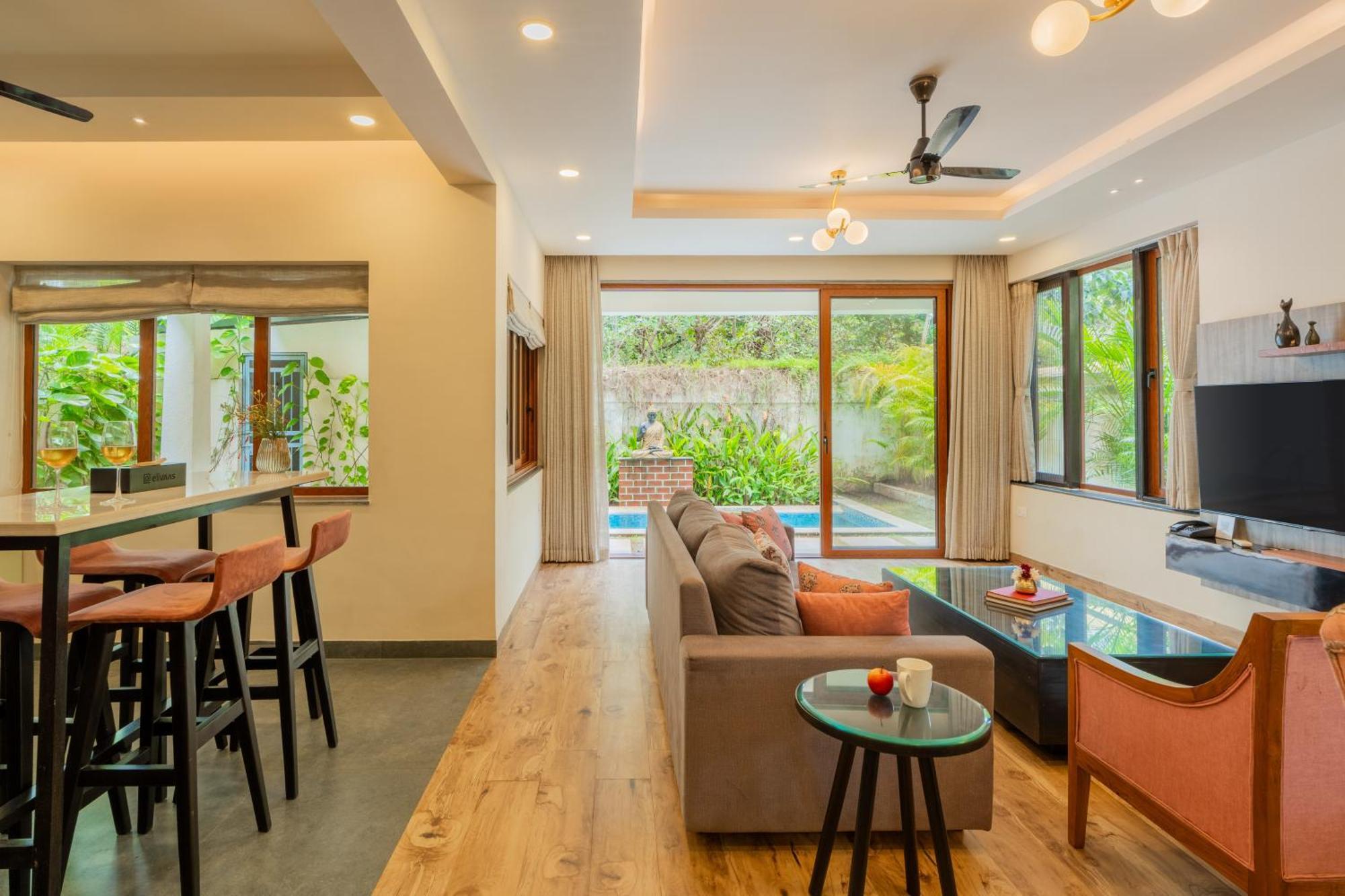 Elivaas 3 Bhk Pvt Pool & Bar - Villa Valerie Oxel 외부 사진
