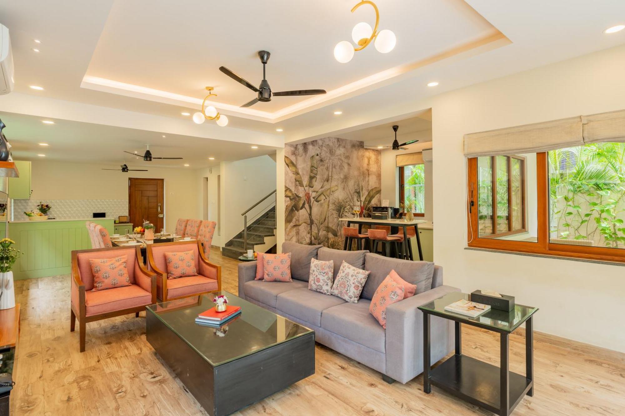 Elivaas 3 Bhk Pvt Pool & Bar - Villa Valerie Oxel 외부 사진